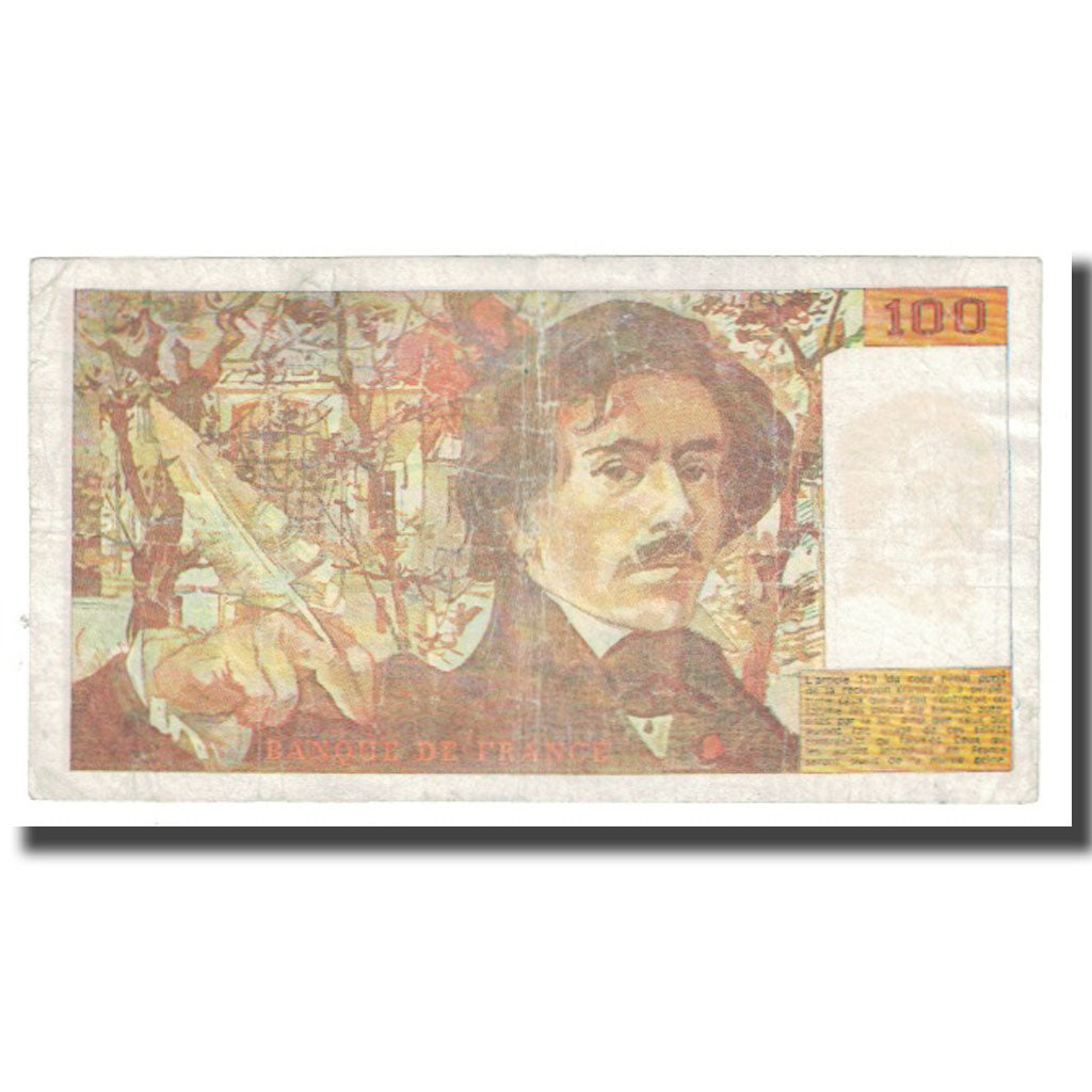 Frankrijk, 100 Francs, Delacroix, 1993, FAUX, TB