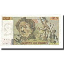 France, 100 Francs, Delacroix, 1990, FAUX, VF(20-25)