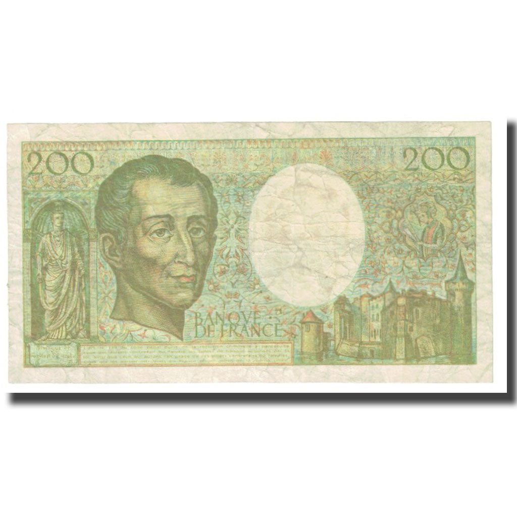 France, 200 Francs, Montesquieu, 1992, FAUX, VF(20-25)