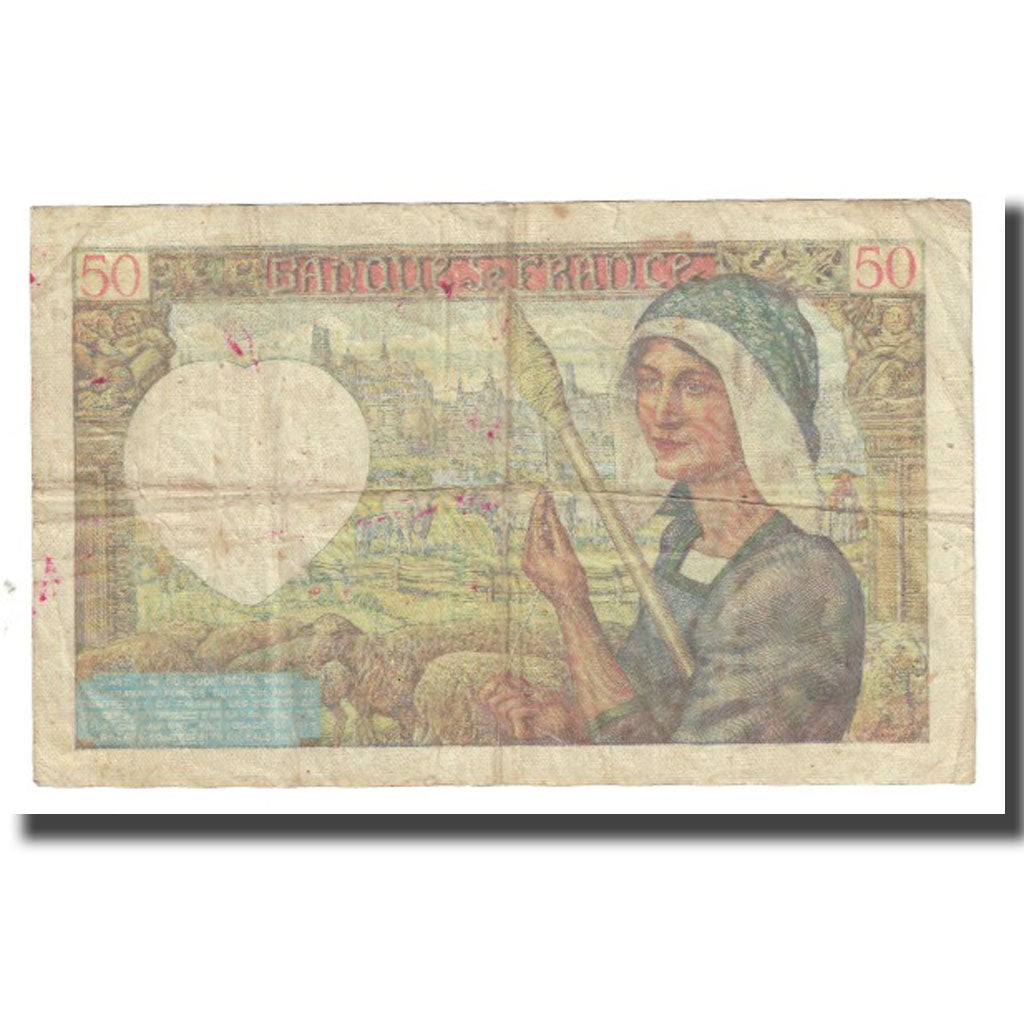 Frankreich, 50 Francs, Jacques Coeur, 1941, P. Rousseau and R. Favre-Gilly