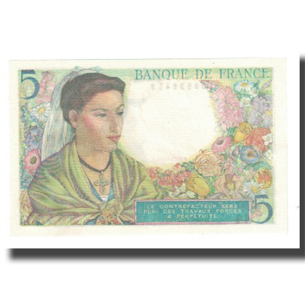 Francja, 5 Francs, Berger, 1943, P. Rousseau and R. Favre-Gilly, 1943-07-22