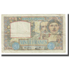 Francja, 20 Francs, Science et Travail, 1941, P. Rousseau and R. Favre-Gilly