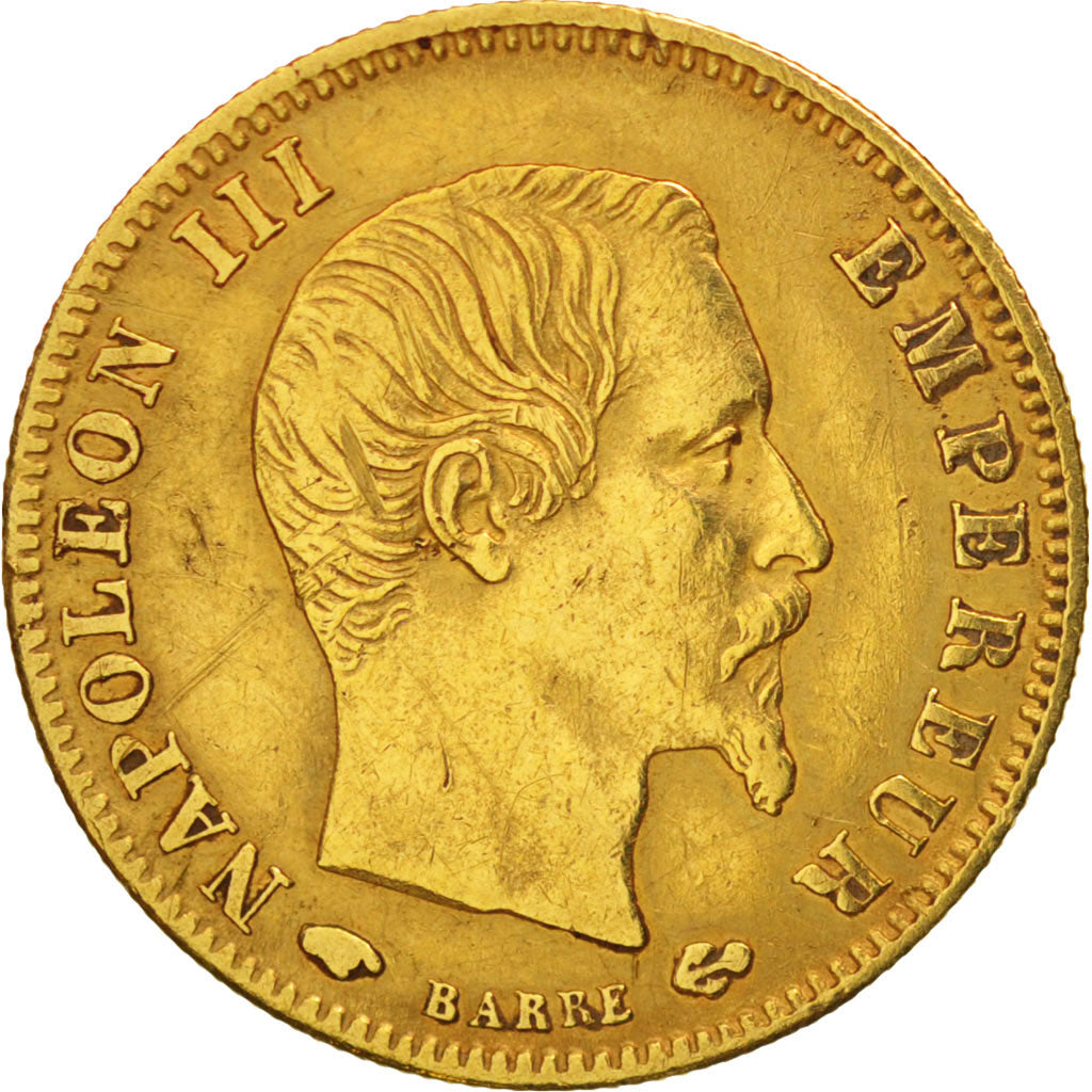 Frankreich,Napoleon III,5 Francs,1859,Paris,EF(40-45),Gold,KM 787.1,Gadoury1001