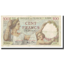 France, 100 Francs, Sully, 1941, P. Rousseau and R. Favre-Gilly, 1941-07-31