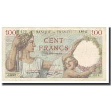 France, 100 Francs, Sully, 1940, P. Rousseau and R. Favre-Gilly, 1940-03-14, TB