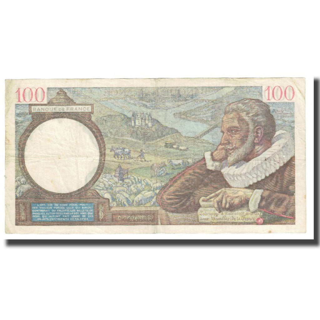 Frankrijk, 100 Francs, Sully, 1940, P. Rousseau and R. Favre-Gilly, 1940-01-25
