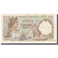 França, 100 Francs, Sully, 1940, P. Rousseau and R. Favre-Gilly, 1940-12-19