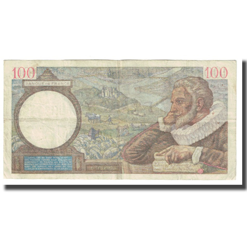 Frankrijk, 100 Francs, Sully, 1940, P. Rousseau and R. Favre-Gilly, 1940-02-22