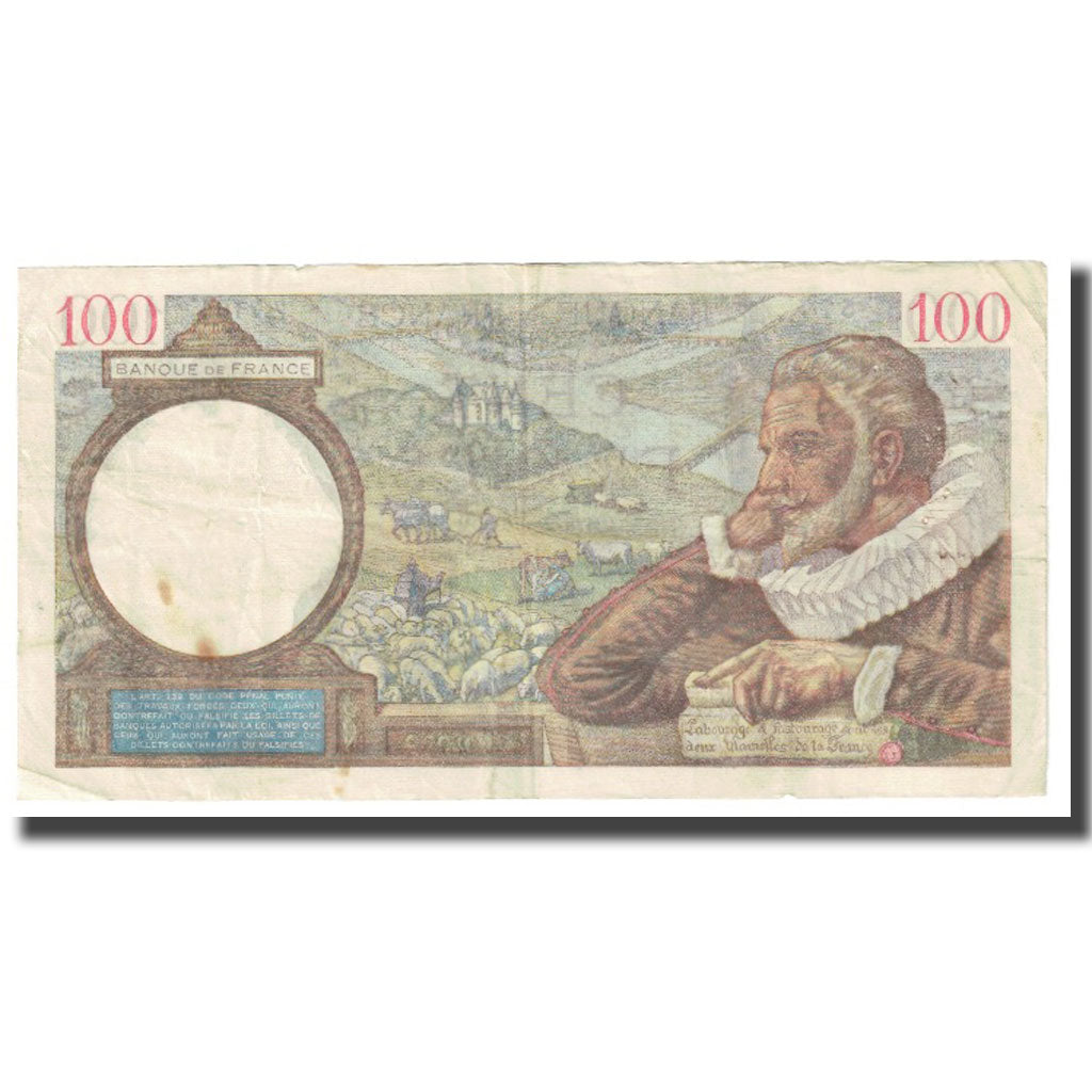 Frankrijk, 100 Francs, Sully, 1940, P. Rousseau and R. Favre-Gilly, 1940-02-08