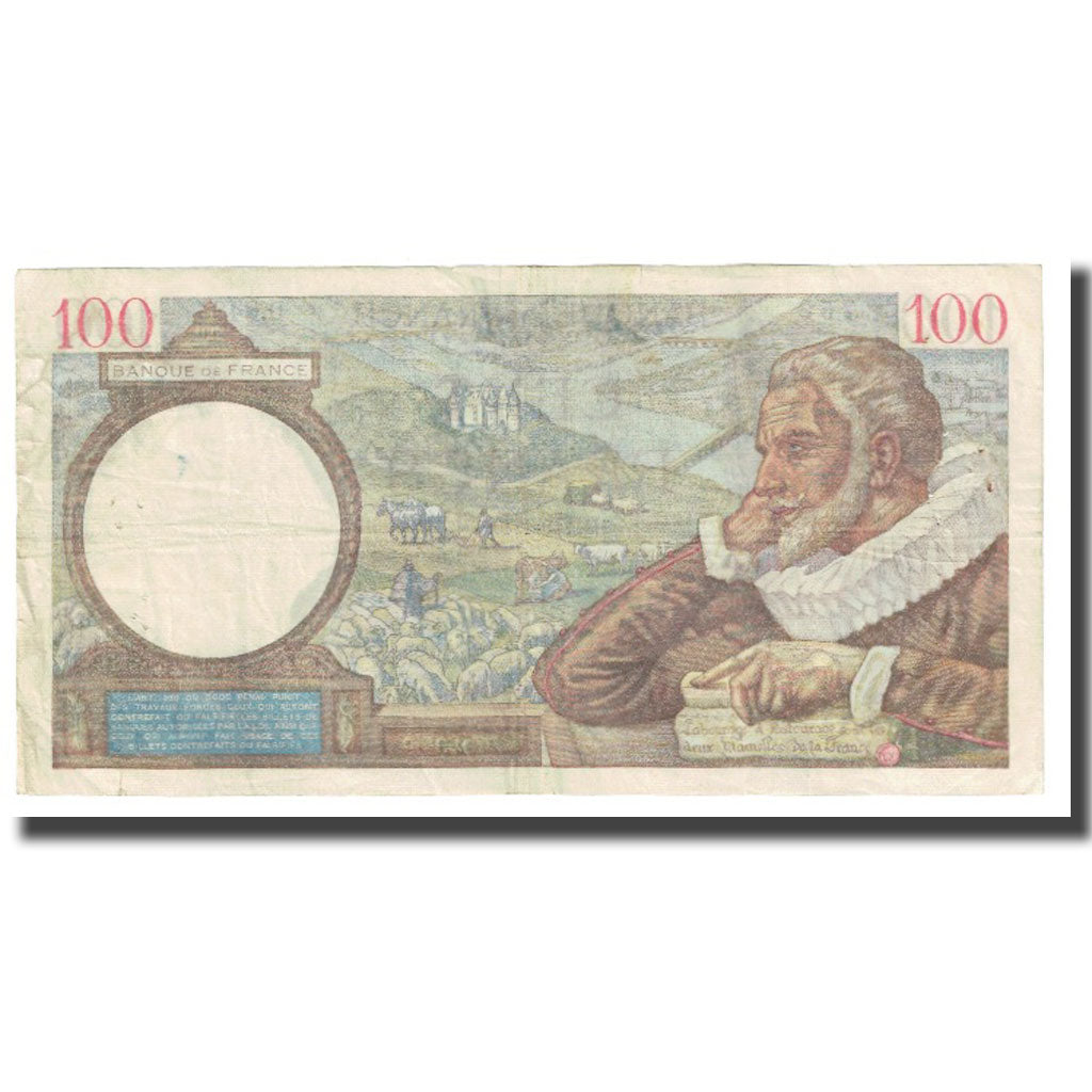 France, 100 Francs, Sully, 1940, P. Rousseau and R. Favre-Gilly, 1940-03-07