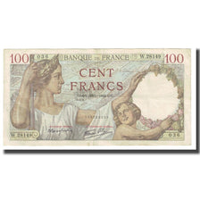 Francja, 100 Francs, Sully, 1942, P. Rousseau and R. Favre-Gilly, 1942-01-29