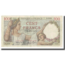 France, 100 Francs, Sully, 1939, P. Rousseau and R. Favre-Gilly, 1939-12-28