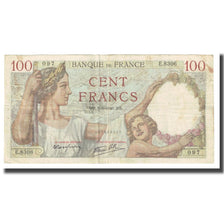 France, 100 Francs, Sully, 1940, P. Rousseau and R. Favre-Gilly, 1940-03-07