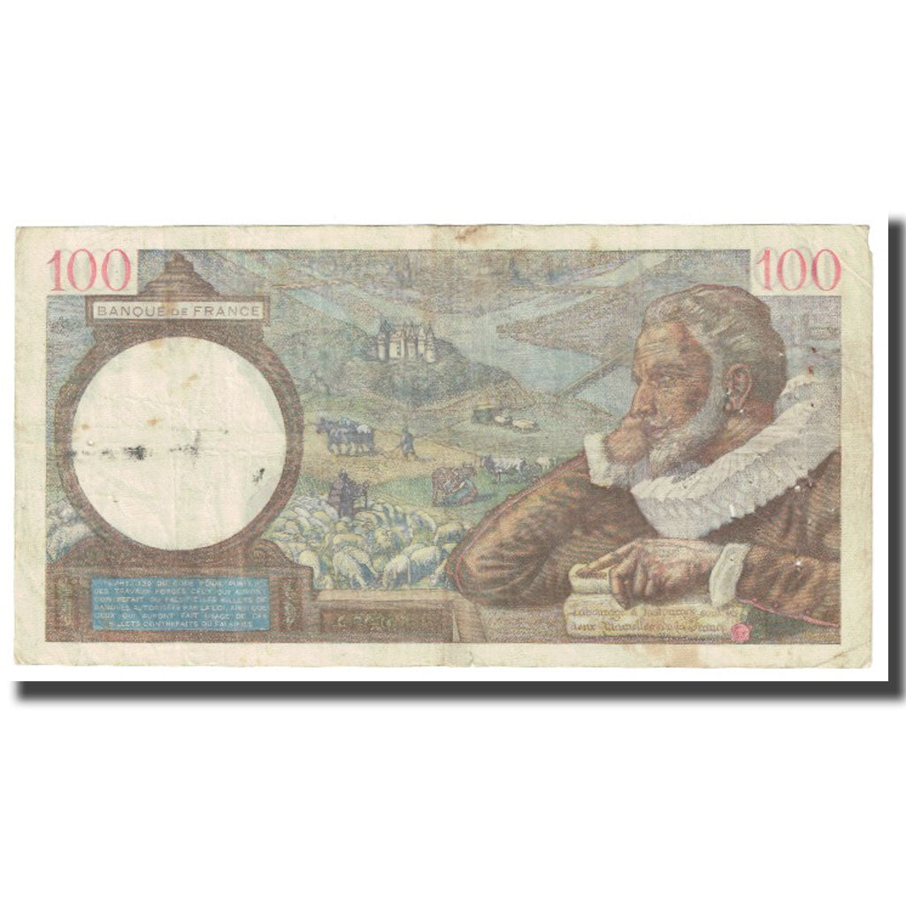 Frankreich, 100 Francs, Sully, 1940, P. Rousseau and R. Favre-Gilly, 1940-11-07