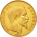 France, Napoleon III, 50 Francs, 1858, Strasbourg, VF(30-35),KM785.2,Gadoury1111