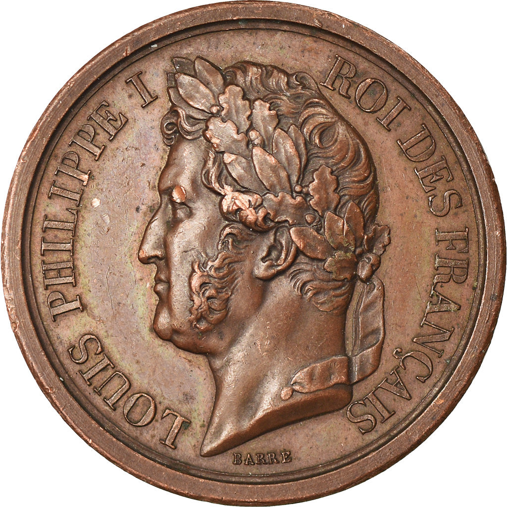 Francia, medaglia, Louis Philippe Ier, l'Armée au Duc d'Orléans, 1842, Barre