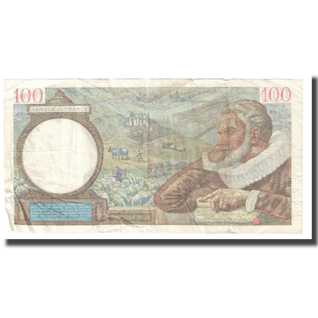 Frankrijk, 100 Francs, Sully, 1940, P. Rousseau and R. Favre-Gilly, 1940-05-23