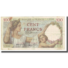 Francia, 100 Francs, Sully, 1941, P. Rousseau and R. Favre-Gilly, 1941-04-03