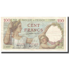 Francja, 100 Francs, Sully, 1941, P. Rousseau and R. Favre-Gilly, 1941-04-03