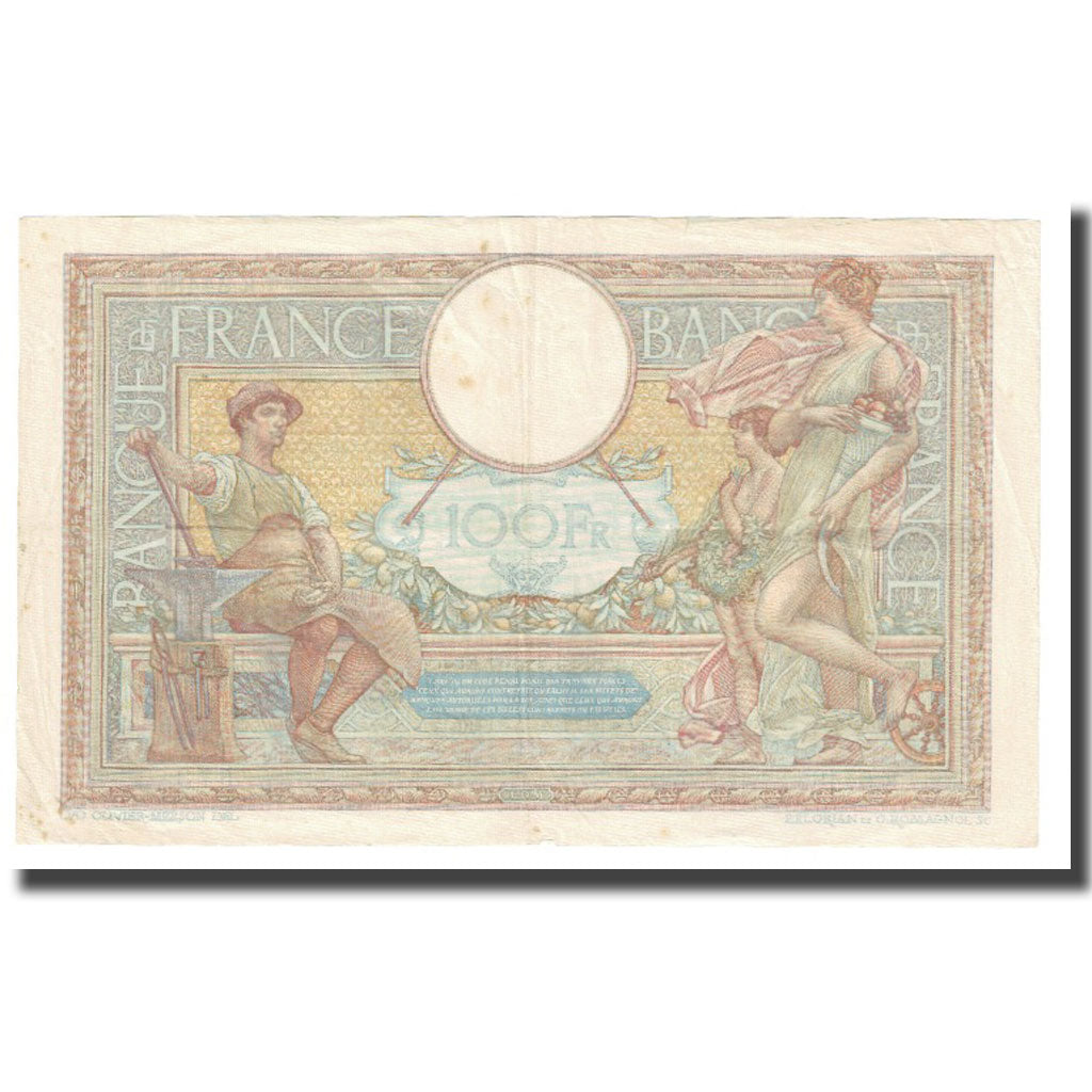 France, 100 Francs, Luc Olivier Merson, 1939, P. Rousseau and R. Favre-Gilly