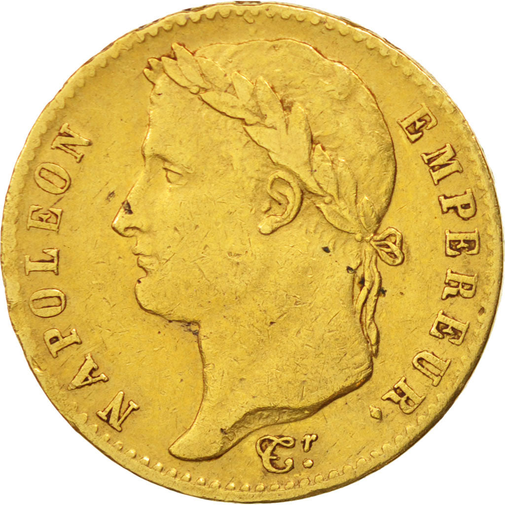 France, 20 Francs, 1815, Paris, EF(40-45), Gold, KM:705.1, Gadoury:1025a