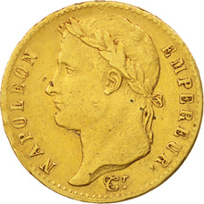 France, 20 Francs, 1815, Paris, EF(40-45), Gold, KM:705.1, Gadoury:1025a