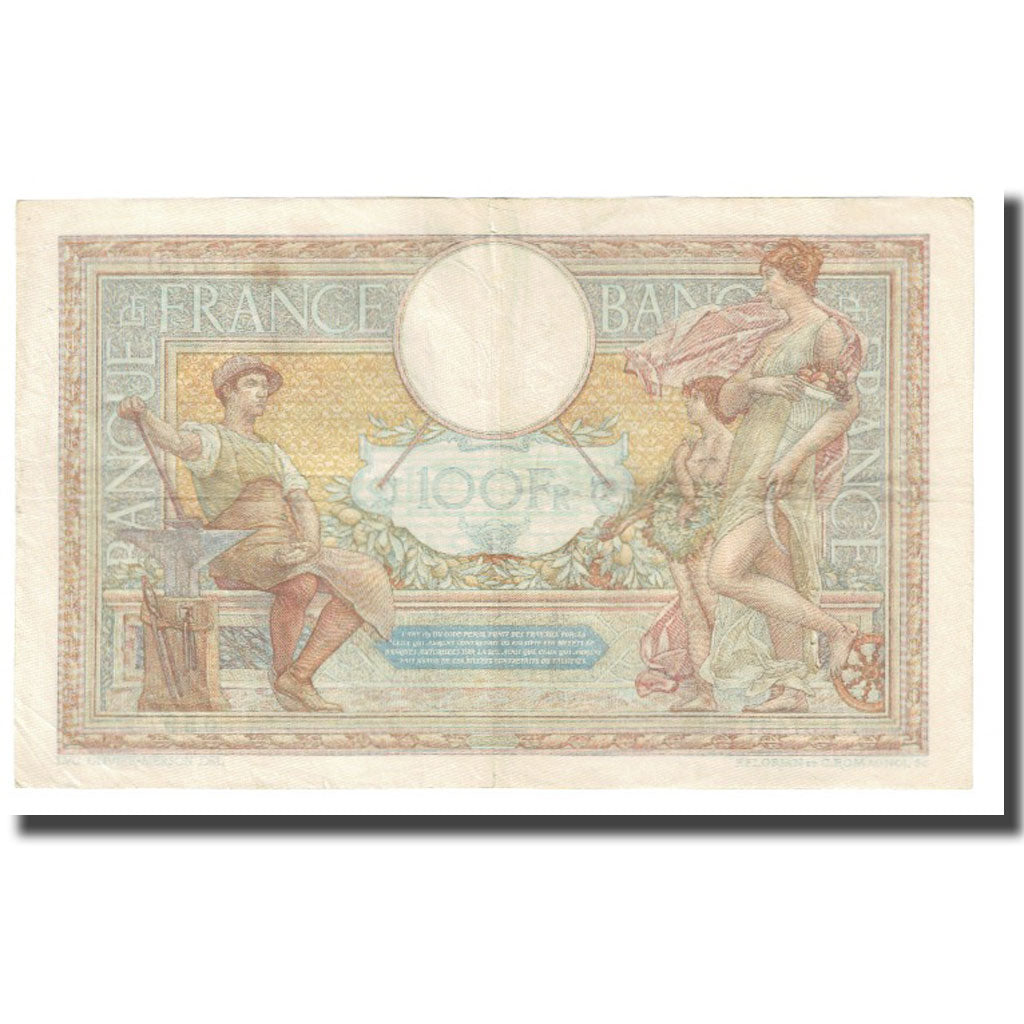 France, 100 Francs, Luc Olivier Merson, 1938, P. Rousseau and R. Favre-Gilly