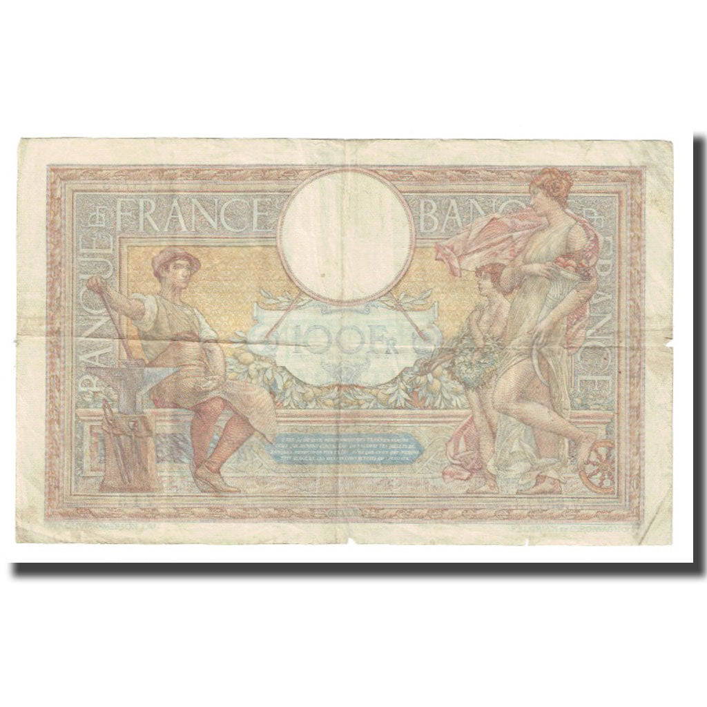 Francia, 100 Francs, Luc Olivier Merson, 1939, P. Rousseau and R. Favre-Gilly