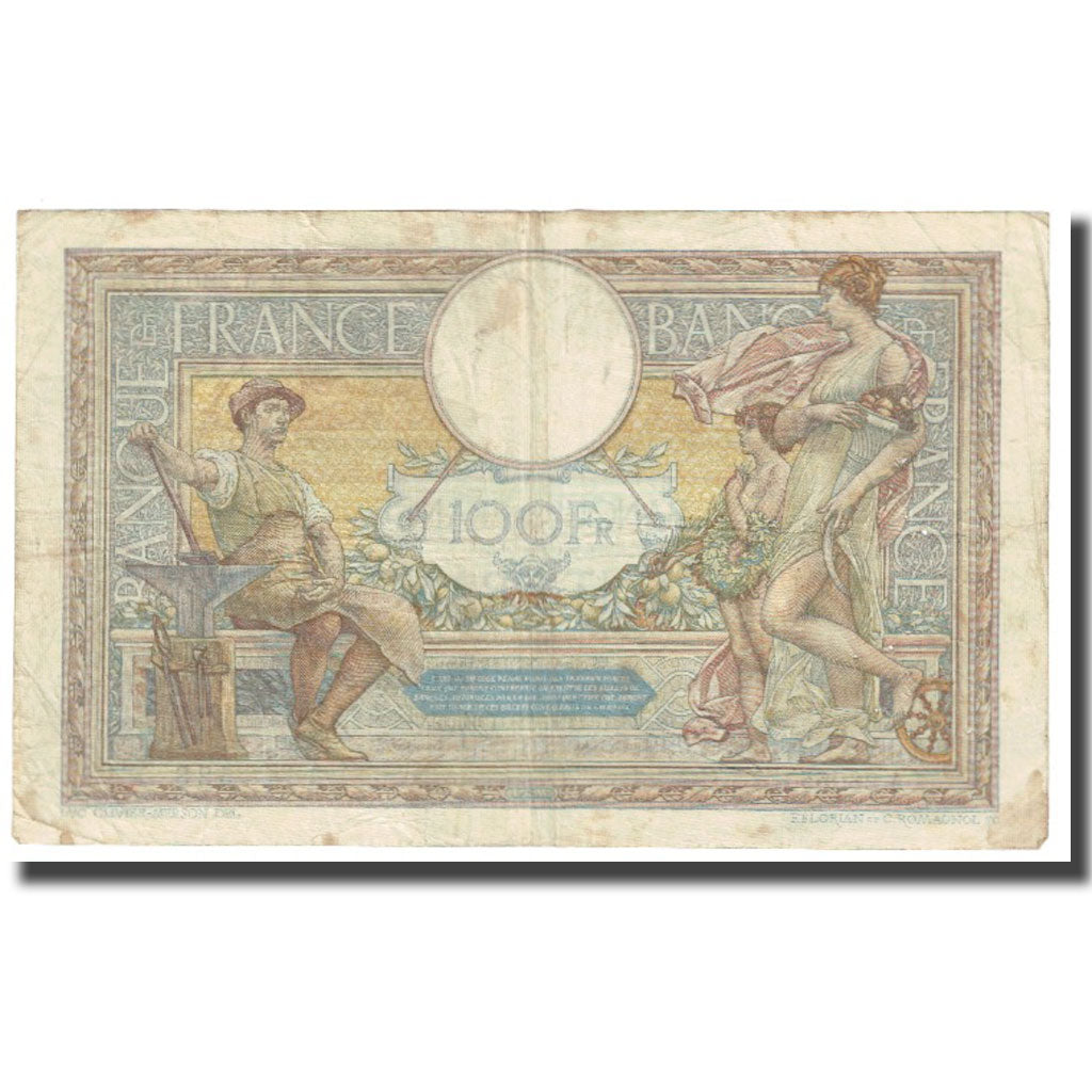 France, 100 Francs, Luc Olivier Merson, 1930, P. Rousseau and R. Favre-Gilly