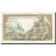 Frankrijk, 1000 Francs, Déesse Déméter, 1942, P. Rousseau and R. Favre-Gilly