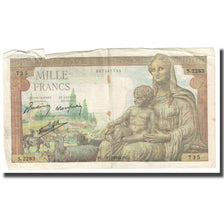 Francia, 1000 Francs, Déesse Déméter, 1942, P. Rousseau and R. Favre-Gilly