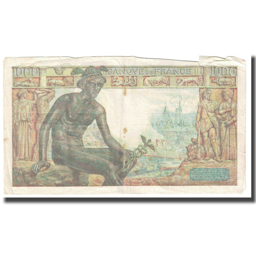 Francia, 1000 Francs, Déesse Déméter, 1942, P. Rousseau and R. Favre-Gilly
