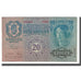 Banknote, Hungary, 20 Korona, 1913, 1913-01-02, KM:23, UNC(63)
