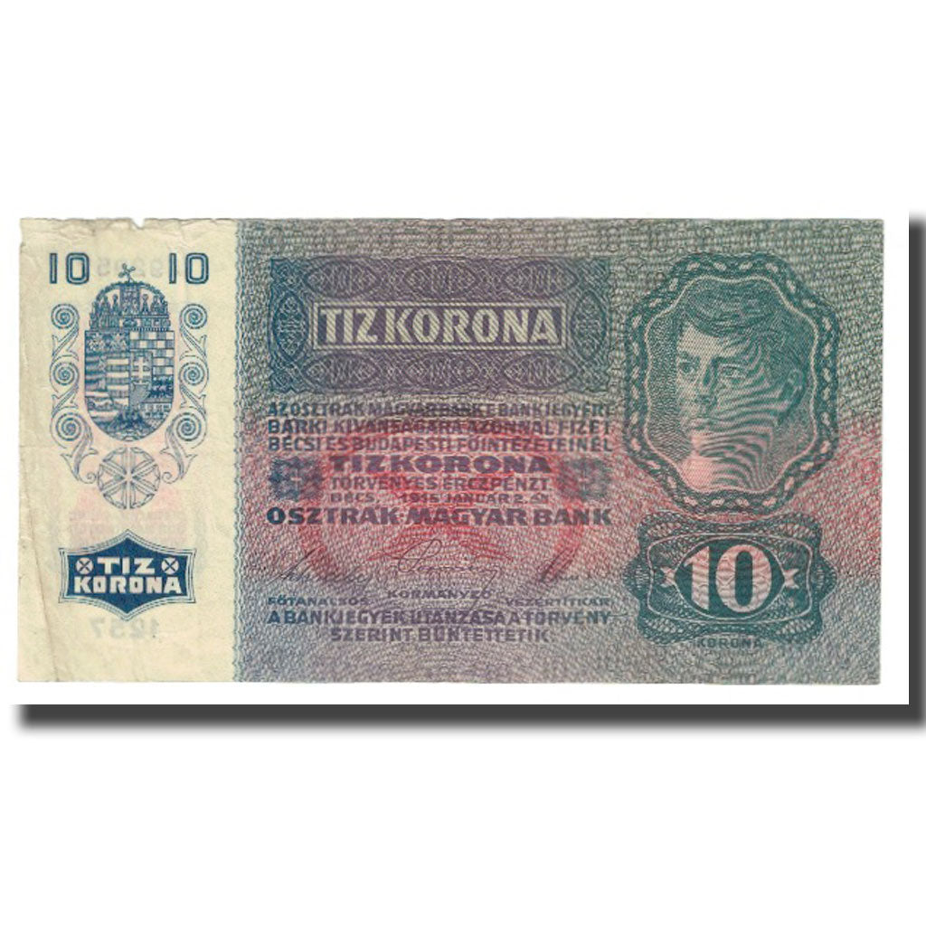 Banknote, Austria, 10 Kronen, 1915, 1915-01-02, KM:51a, EF(40-45)