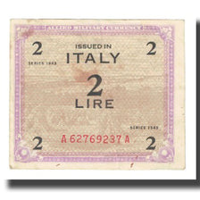 Geldschein, Italien, 2 Lire, 1943, KM:M11a, SS