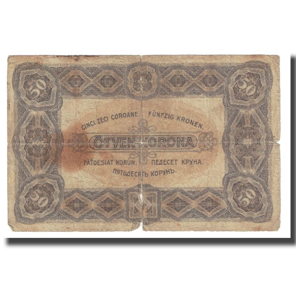Banconote, Ungheria, 50 Korona, 1920, 1920-01-01, KM:62, B+