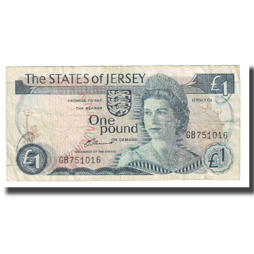 Banconote, Jersey, 1 Pound, KM:11a, MB