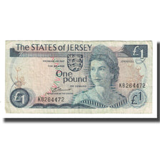 Biljet, Jersey, 1 Pound, KM:11a, TB