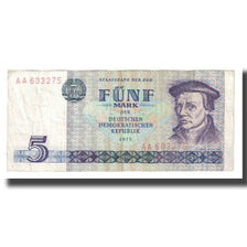 Banknote, Germany - Democratic Republic, 5 Mark, 1975, KM:27A, EF(40-45)