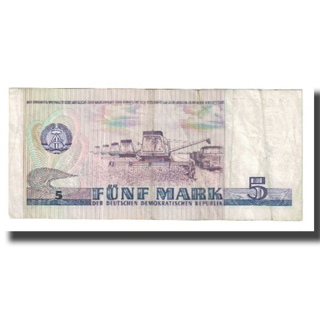 Banknote, Germany - Democratic Republic, 5 Mark, 1975, KM:27A, EF(40-45)