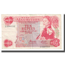 Banconote, Mauritius, 10 Rupees, Undated (1967), KM:31a, MB+