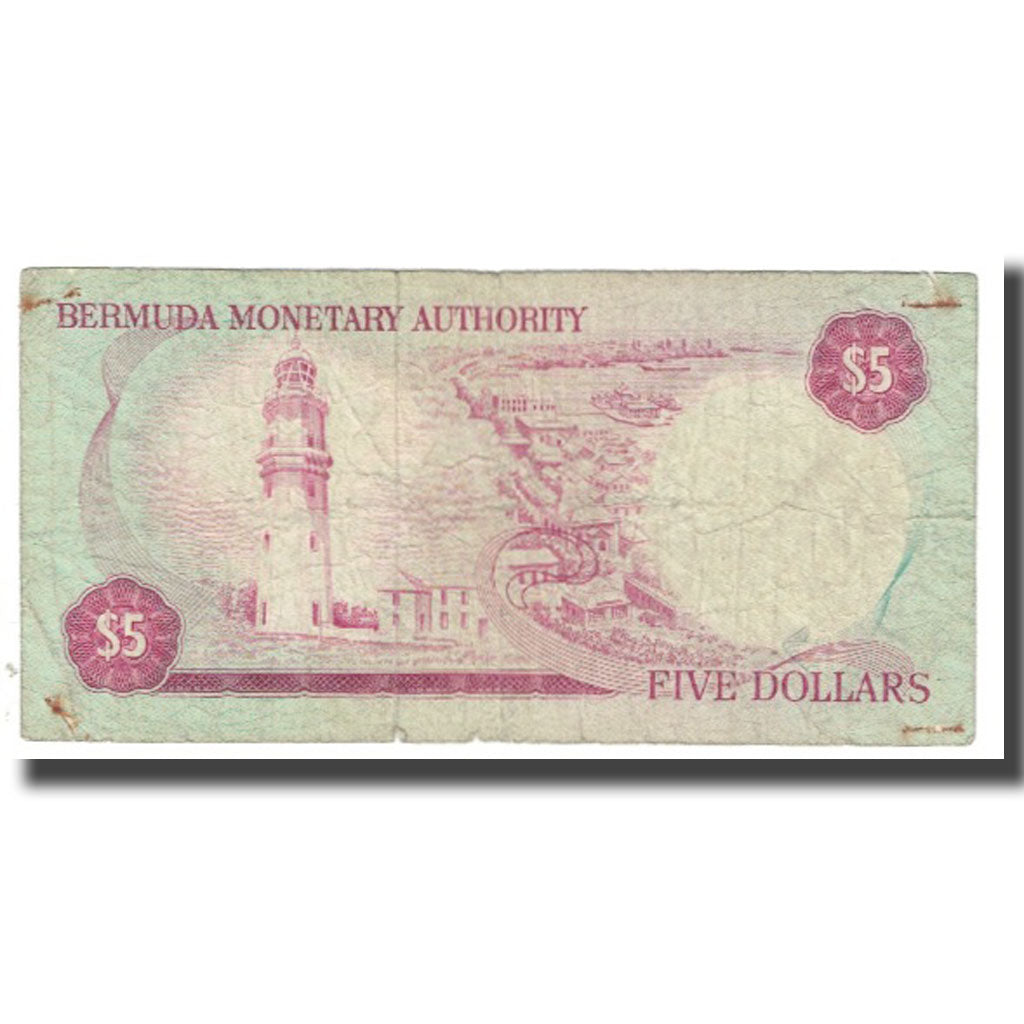 Billete, 5 Dollars, 1978, Bermudas, 1978-04-01, KM:24a, BC
