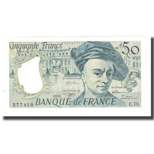 France, 50 Francs, Quentin de La Tour, 1992, STROHL TRONCHE DENTAUD, UNC(63)