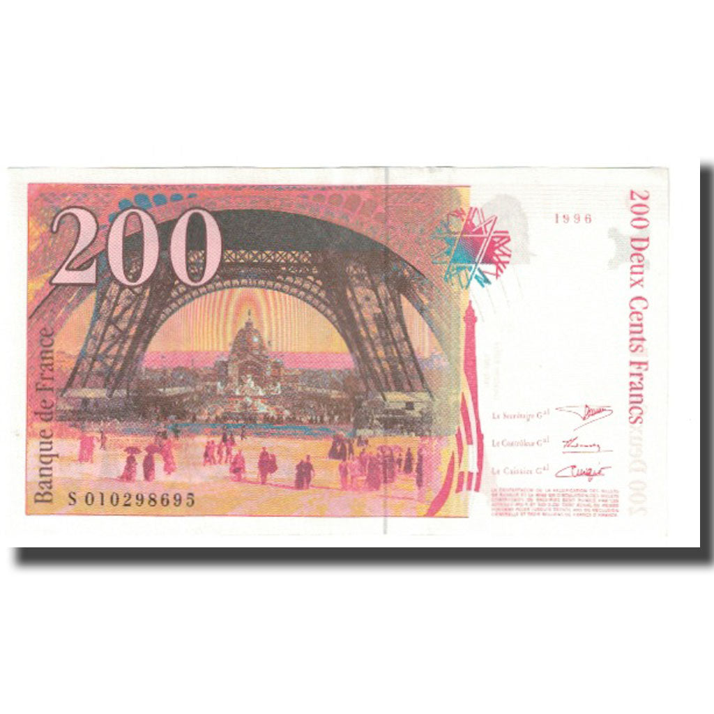 France, 200 Francs, Eiffel, 1996, BRUNEEL, BONARDIN, VIGIER, UNC(63)