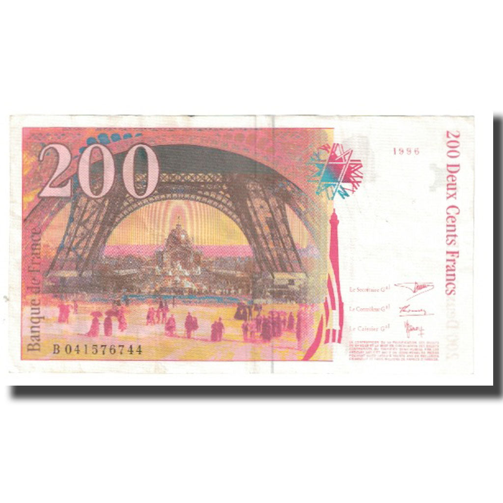 France, 200 Francs, Eiffel, 1996, BRUNEEL, BONARDIN, VIGIER, EF(40-45)