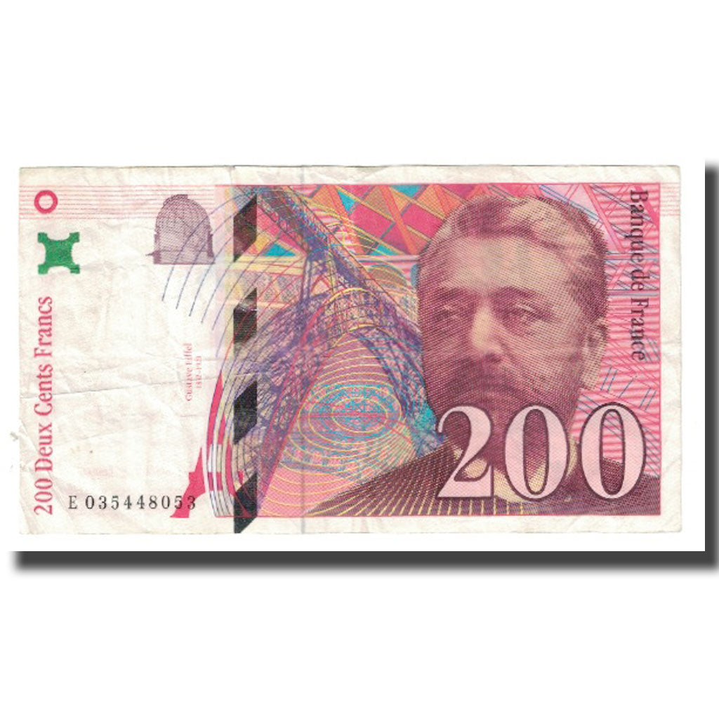 France, 200 Francs, Eiffel, 1996, BRUNEEL, BONARDIN, VIGIER, VF(30-35)