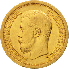 Russia, Nicholas II, 7 Roubles 50 Kopeks, 1897, St. Petersburg, EF(40-45),KM 63