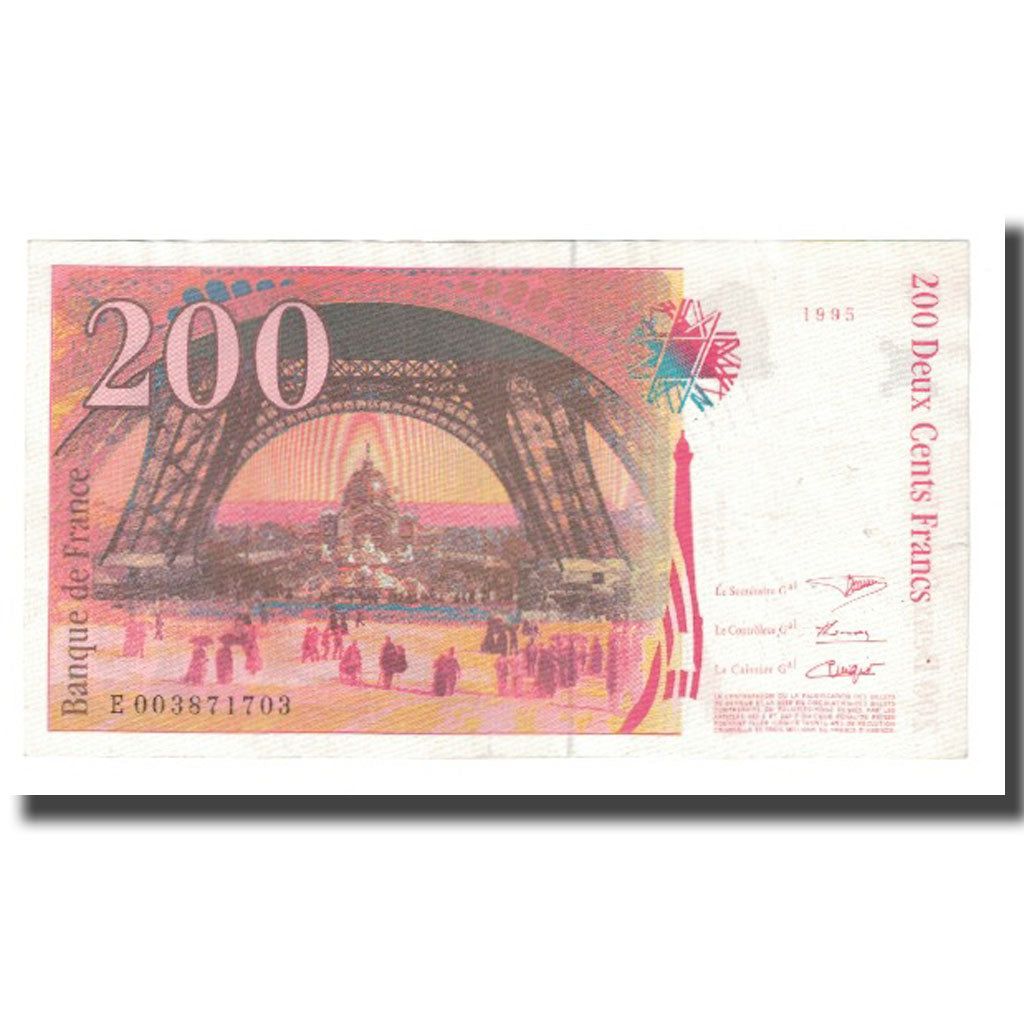 France, 200 Francs, Eiffel, 1995, BRUNEEL, BONARDIN, VIGIER, EF(40-45)