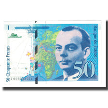 França, 50 Francs, St Exupéry, 1993, D.Bruneel-J.Bonnardin-Y.Barroux