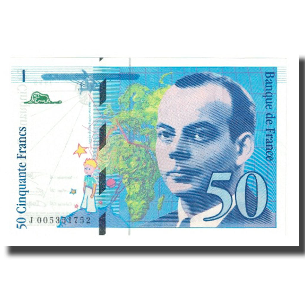 Frankreich, 50 Francs, St Exupéry, 1993, D.Bruneel-J.Bonnardin-Y.Barroux, UNZ